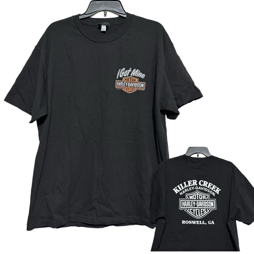 Harley-Davidson Black T-Shirt Size XL Killer‎ Creek Roswell GA “I Got Mine”